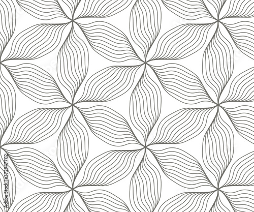 Linear vector pattern, repeating petals