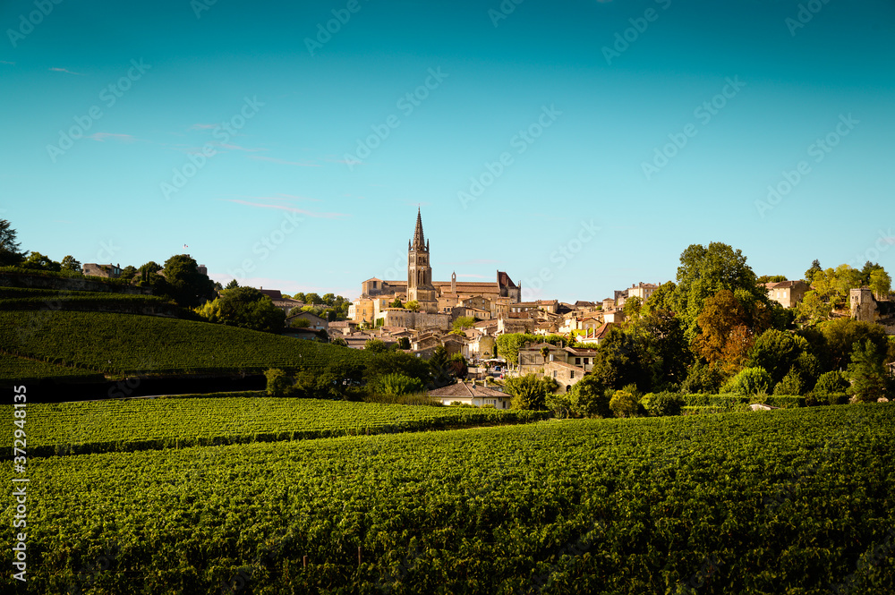 Le village médiéval de Saint Emilion et son vignoble
