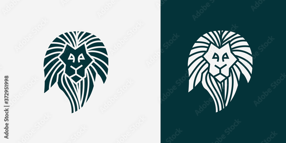 head angry, roar lion. King lion. Predator animal. Lion mascot color logo.  Animal tattoo. Angry animal sports mascot. Wild big cat. Natural. Logo  animal for tattoo or t-shirt  vector 6 Stock