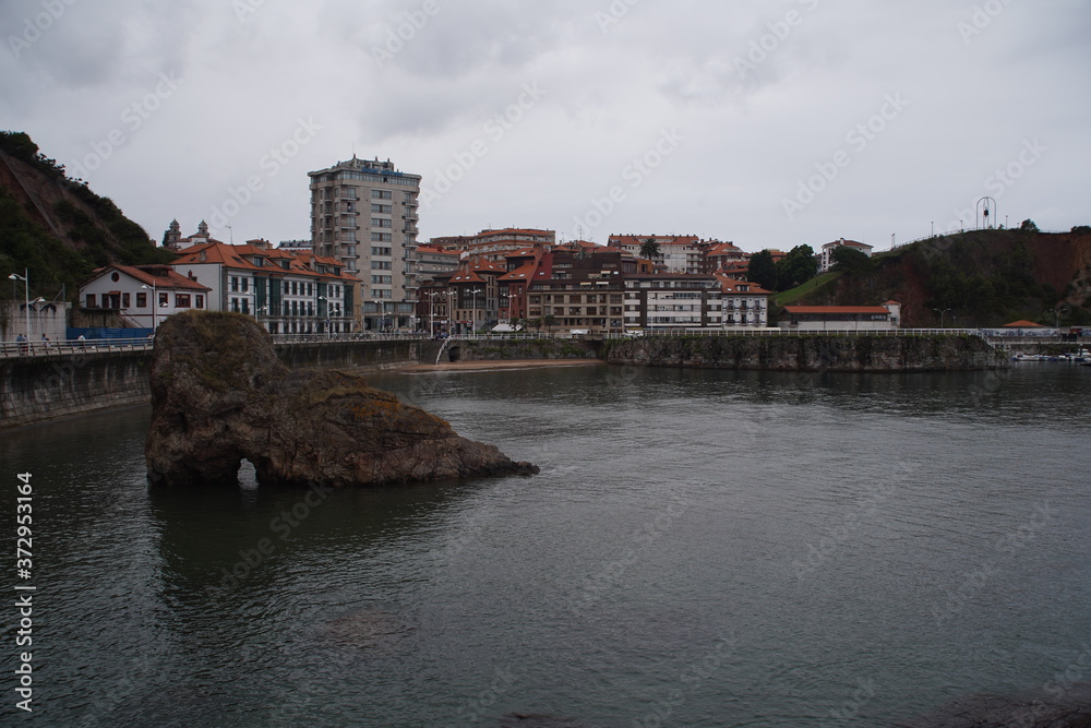 Candas, coastal village in Asturias,Spain