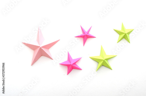 colorful paper star shapes