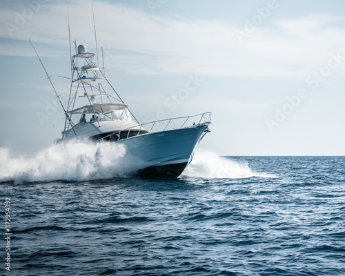 Vászonkép yacht in the sea