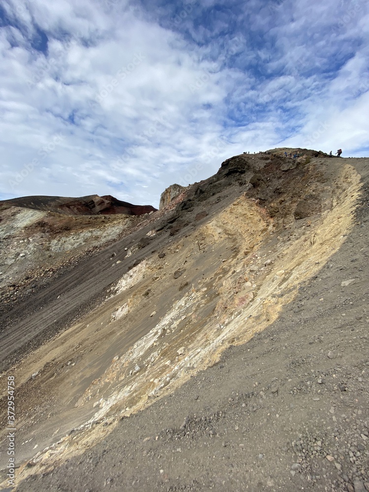 Cratère du parc Tongariro, Nouvelle Zélande	