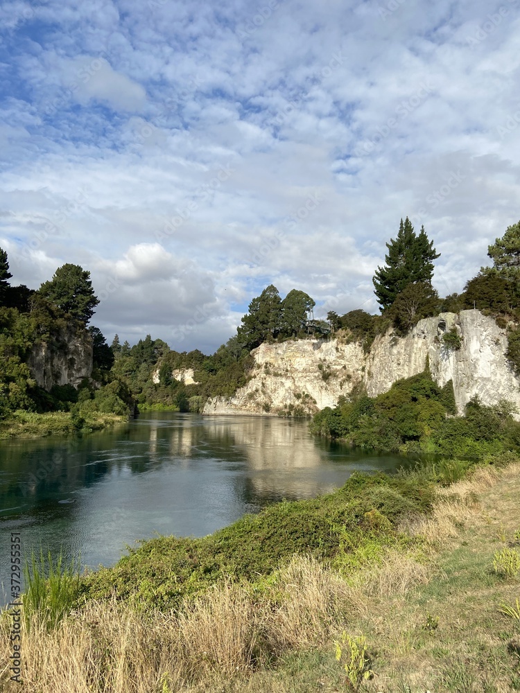 Rivière à Taupo, Nouvelle Zélande	