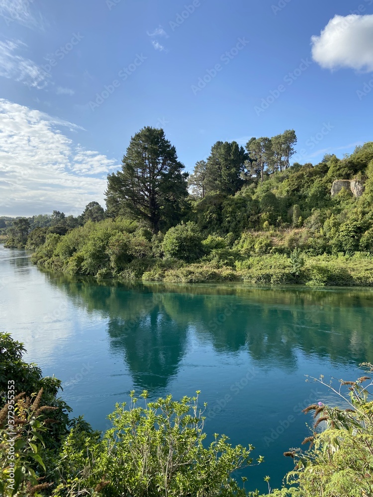 Rivière à Taupo, Nouvelle Zélande
