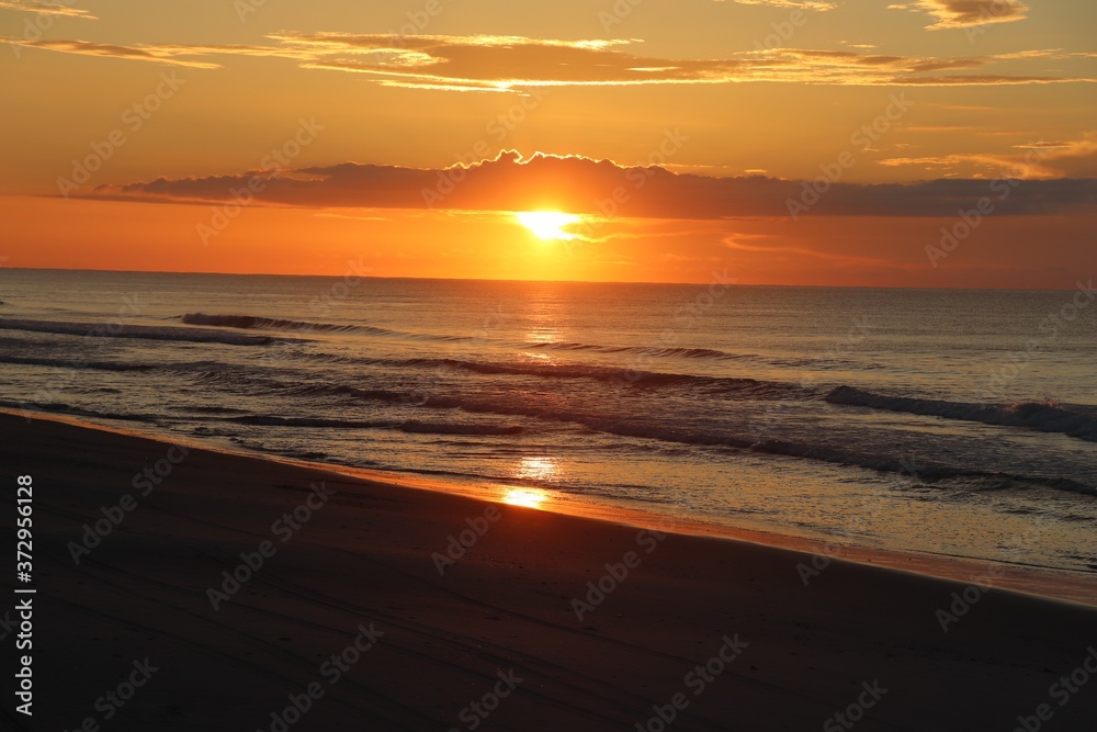twilight sunset on the beach twilight sunset on the beach