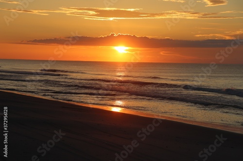 twilight sunset on the beach