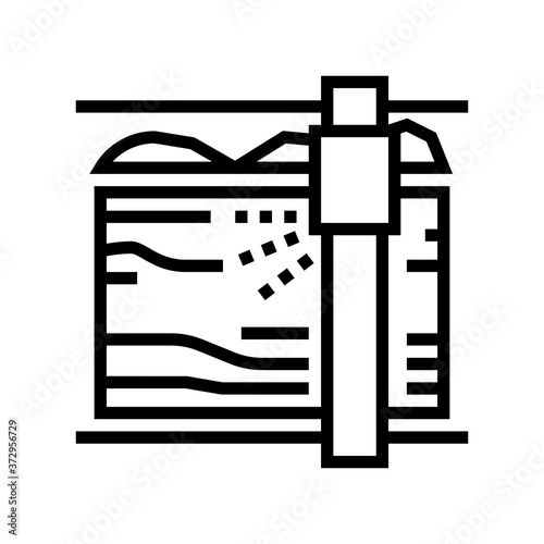 sawmill machine line icon vector. sawmill machine sign. isolated contour symbol black illustration