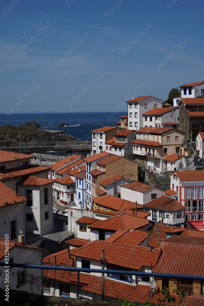 Cudillero, beautiful coastal village in Asturias near of Galicia. Spain