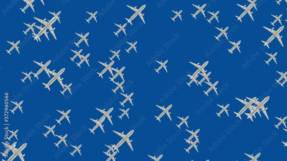 Planes against the blue sky Planes against the blue sky