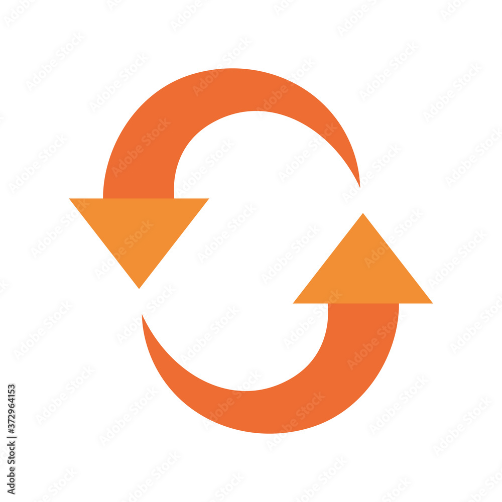 refresh arrow flat style icon design of direction web forward and infographic theme Vector illustration refresh arrow flat style icon design of direction web forward and infographic theme Vector illustration