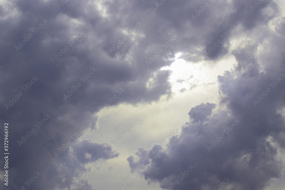 Dark sky background before a thunderstorm. Thunderclouds.