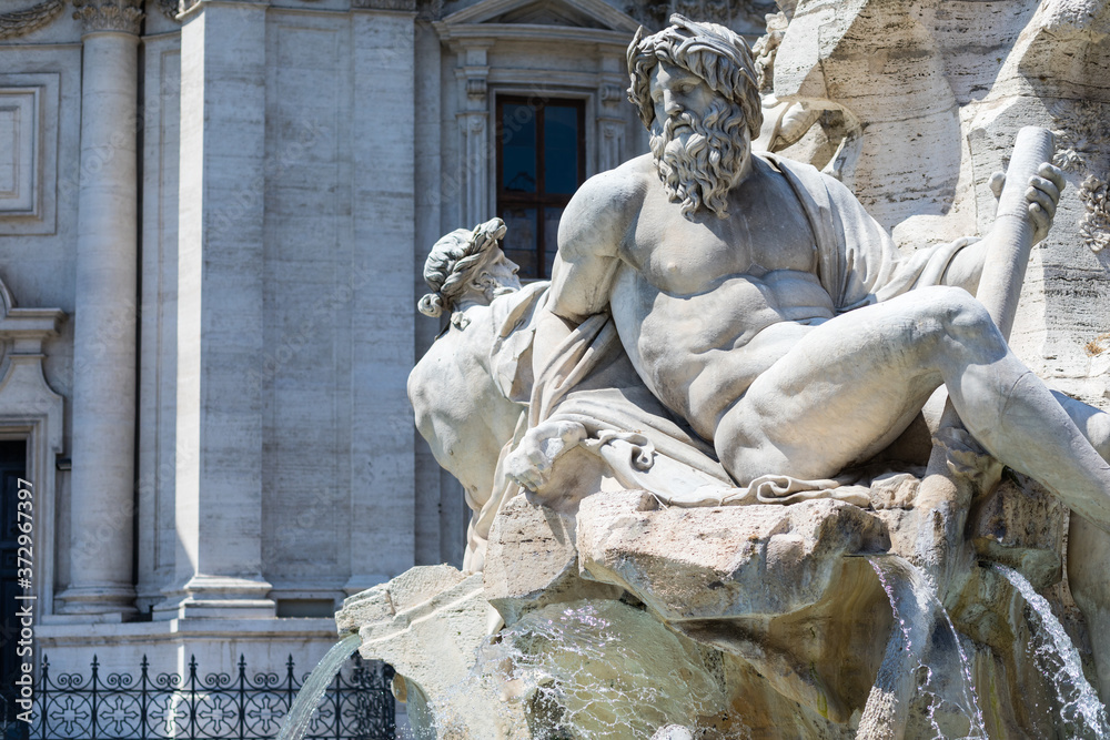 Piazza Vanova (navona square) with his Renaissance fountains, Rome Piazza Vanova (navona square) with his Renaissance fountains, Rome