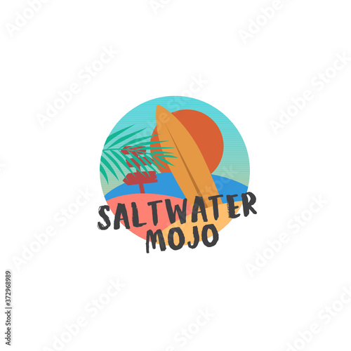 salt water logo design