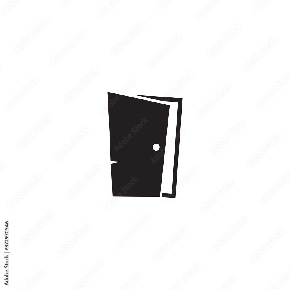 Door icon logo design template Door icon logo design template