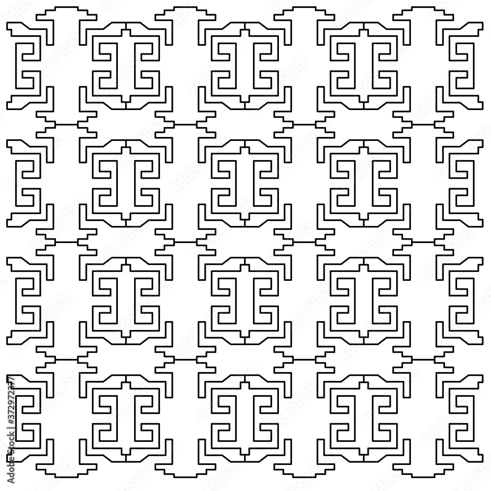 LUXURY DESIGN ORNAMENTS GEOMETRIC AZTECS PATTERN