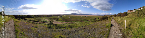 Panoramic shot of the Duddon Estuary in the UK photo