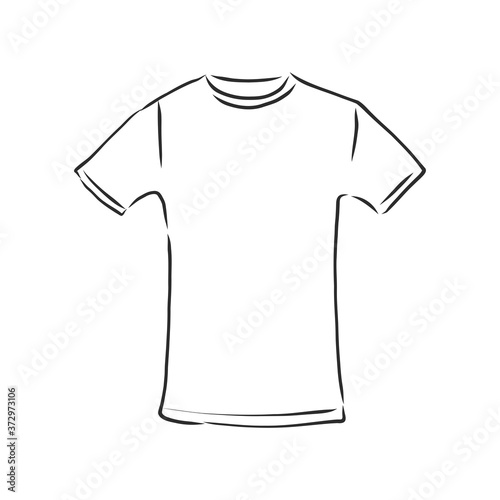 T-shirt vector illustration. t-shirt, vector sketch illustration