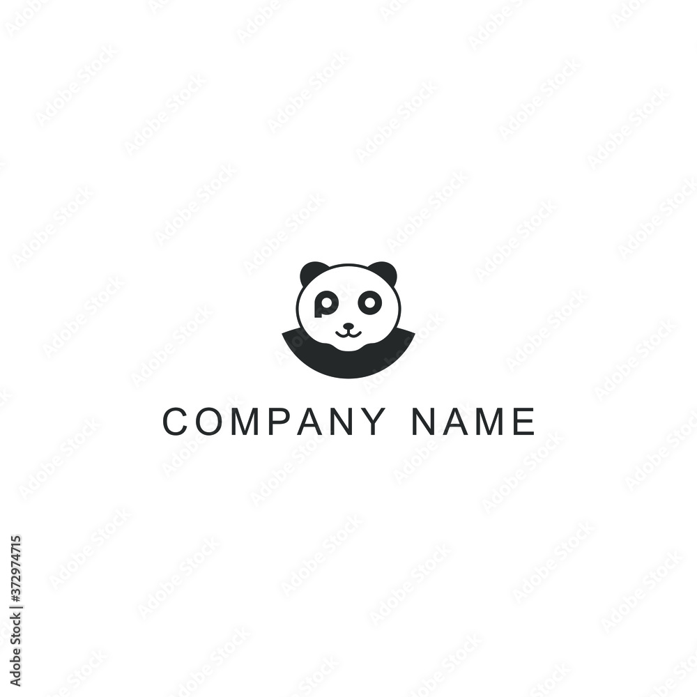 panda icon vector logo design. panda template quality logo symbol inspiration