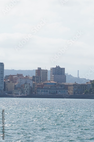 Gijon  beautiful coastal city of Asturias Spain