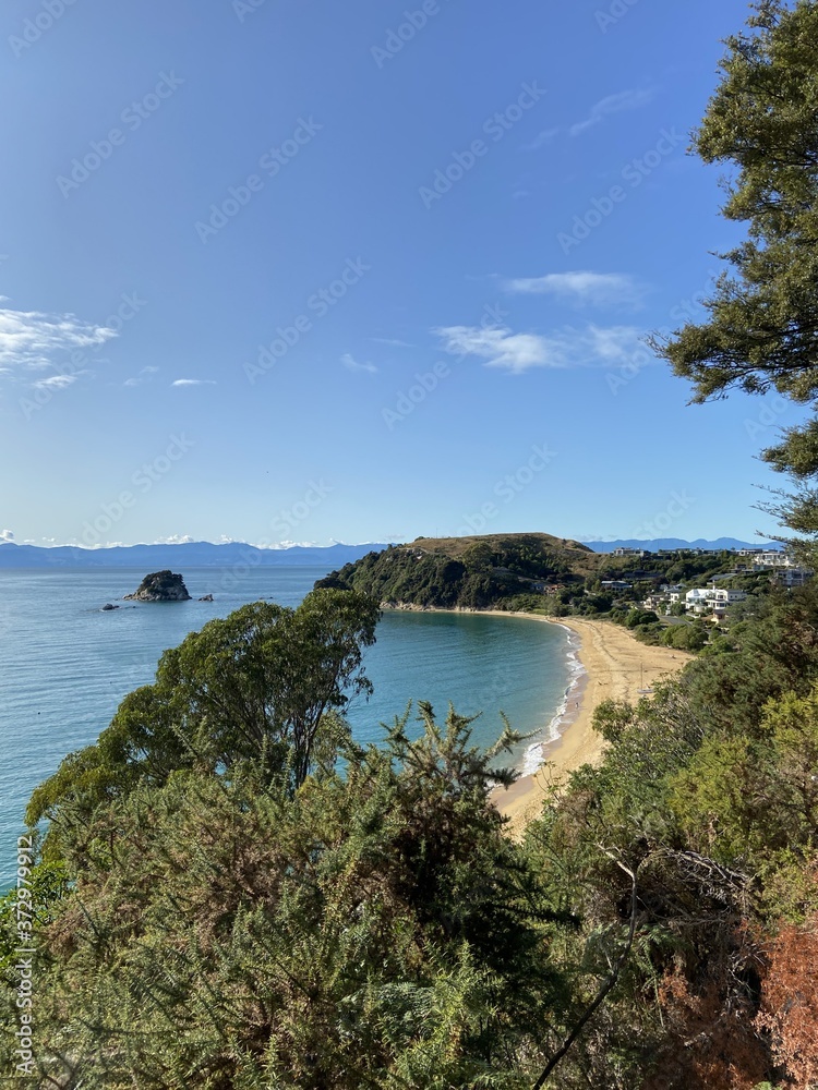 Plage à Kaiteriteri, Nouvelle Zélande 