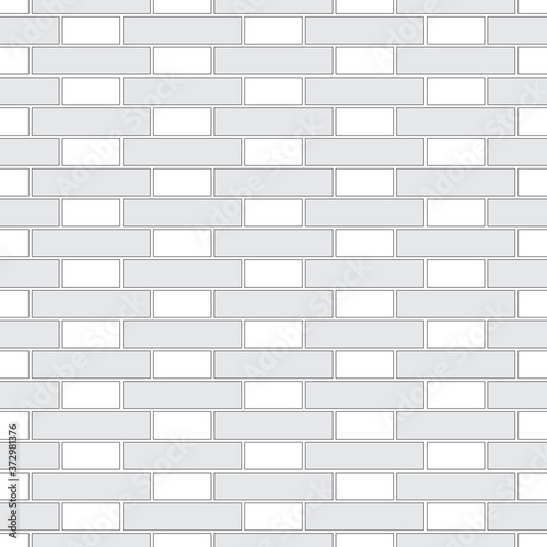 Brickwork texture seamless pattern. Decorative appearance of Flemish brick bond. Traditional masonry design. Seamless monochrome vector illustration.