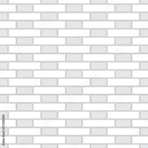 Brickwork texture seamless pattern. Decorative appearance of Flemish brick bond. Traditional masonry design. Seamless monochrome vector illustration.