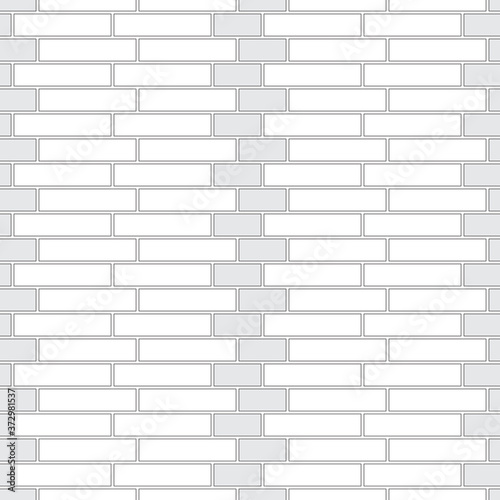 Brickwork texture seamless pattern. Decorative appearance of Silesian brick bond. Traditional masonry design. Seamless monochrome vector illustration.