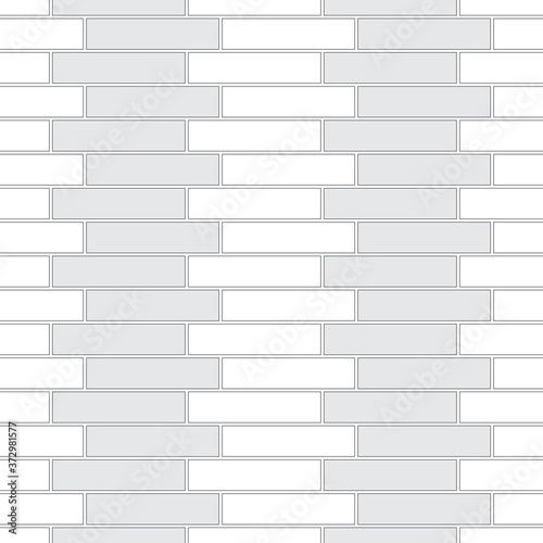 Brickwork texture seamless pattern. Decorative appearance of Stretcher brick bond. Quarterl shift