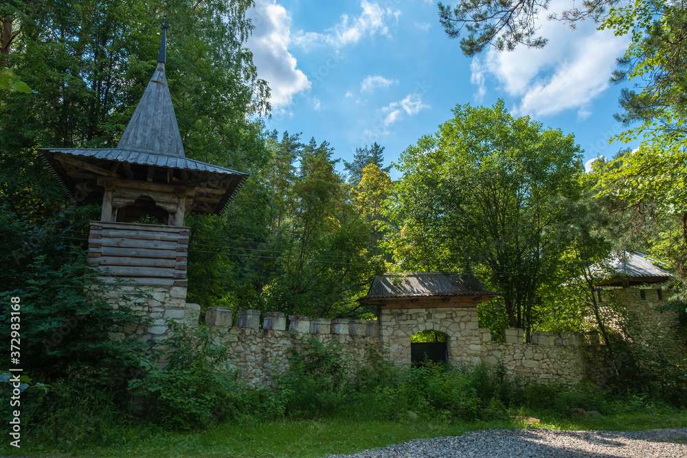 Counter tower in the national life reserve near the village of Rogatino, Ivanovo region.