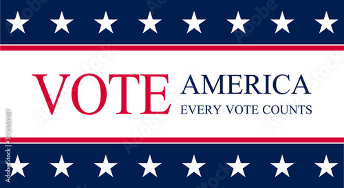 Presidential Elections background. Banner for US elections, voting concept vector illustration.