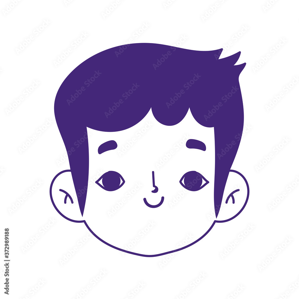 cartoon avatar face boy smiling expression isolated icon cartoon avatar face boy smiling expression isolated icon
