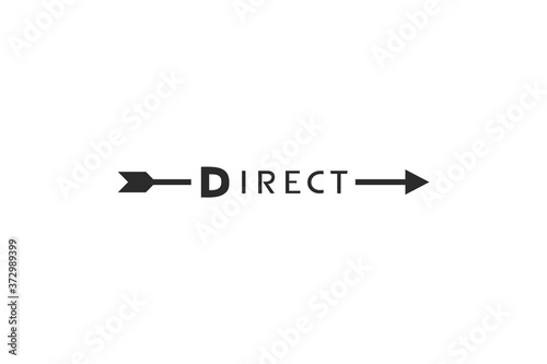 Design of arrow and direct message