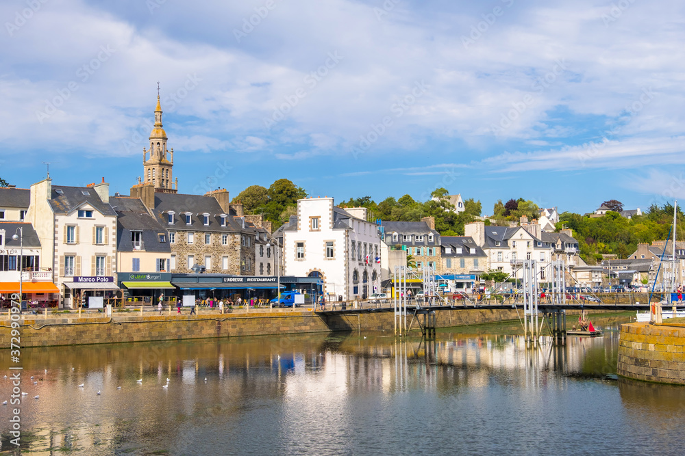 Binic Harbor in Cotes d'Armor, Brittany, France