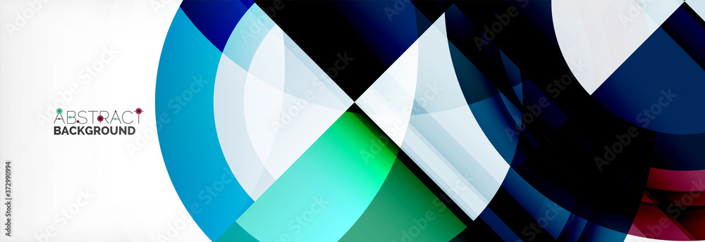 Round shapes, triangles and circles. Modern abstract background Round shapes, triangles and circles. Modern abstract background