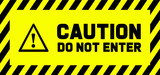 Caution, Do not enter danger warning Under construction. Stop halt allowed Vector attention forbidden caution or admittance signs No ban allowed walking people stepping symbols Highway road prohibited
