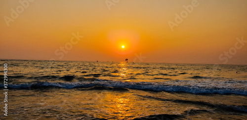 sunset on the beach © Mohit