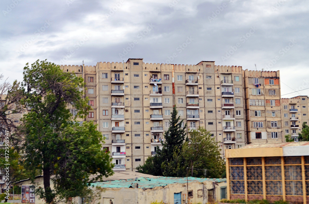 Georgia Republic Apartments entering Tbilisi