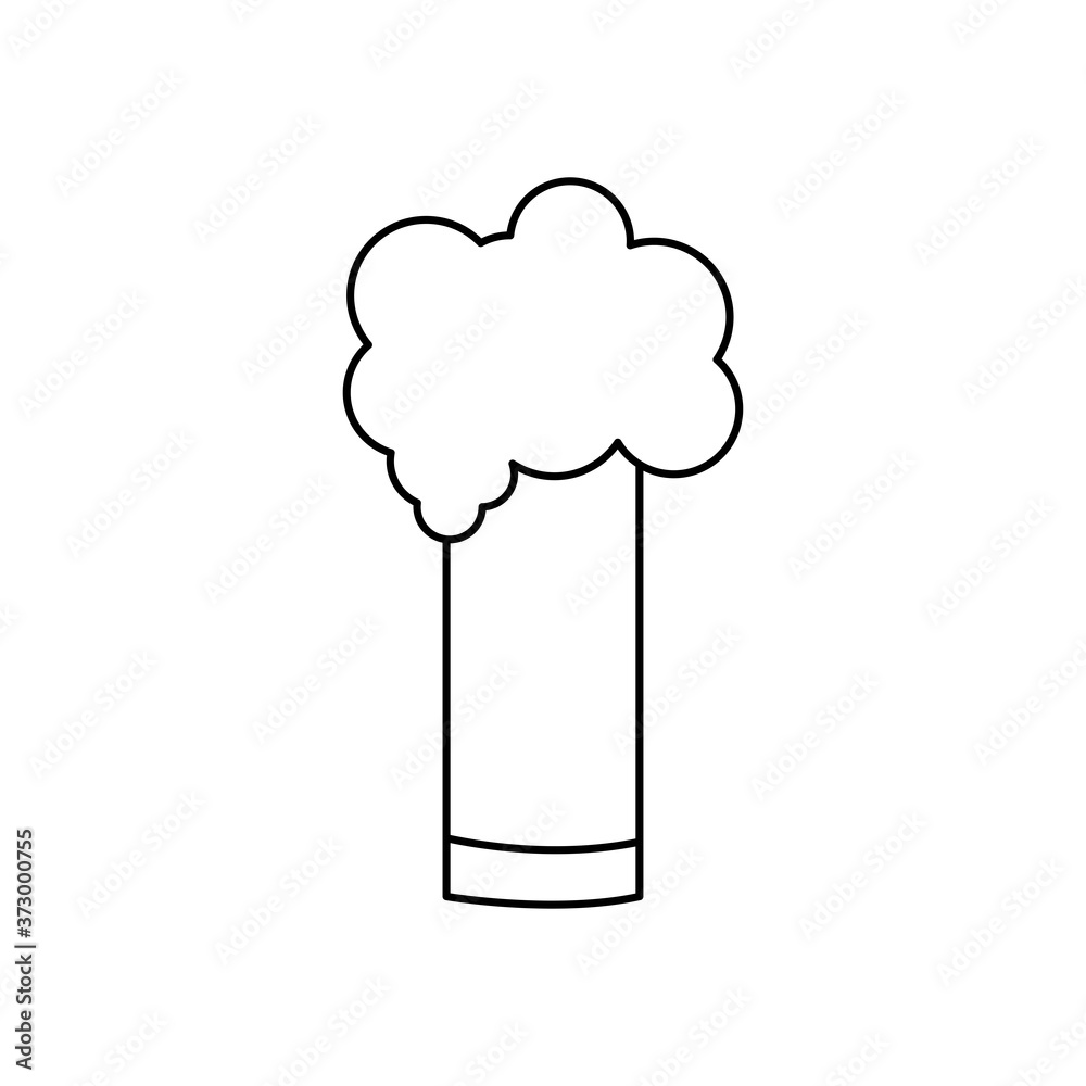 bavarian beer glass icon, line style bavarian beer glass icon, line style