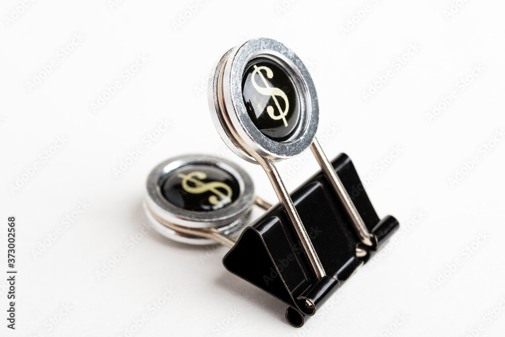 Document Clip With Dollar Sign Handle Document Clip With Dollar Sign Handle