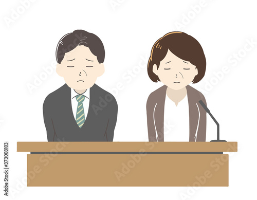 2人で謝罪会見(線無し)