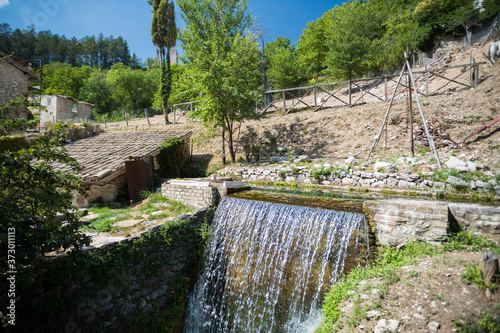 Rasiglia con le sue cascate, provincia di Perugia, Umbria photo