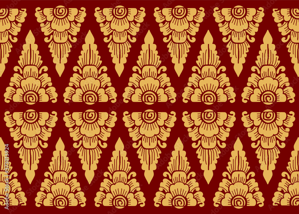Motif Bali, Indonesia. with modern colors. Vector. Traditional classic