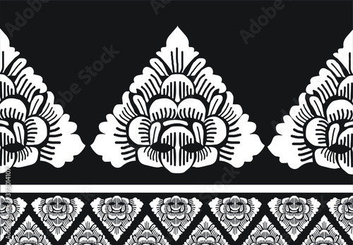 Motif Bali, Indonesia. with modern colors. Vector. Traditional classic motifs that are well known in the world. vector EPS 10