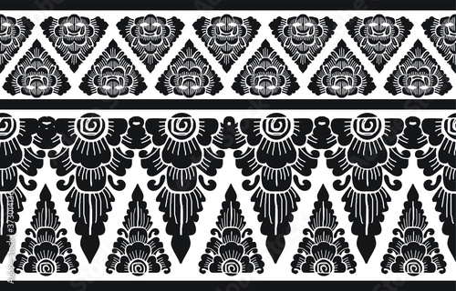 Motif Bali, Indonesia. with modern colors. Vector. Traditional classic motifs that are well known in the world. vector EPS 10