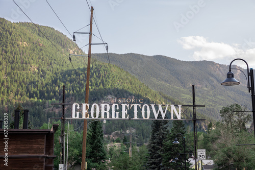Georgetown sign in Colorado photo