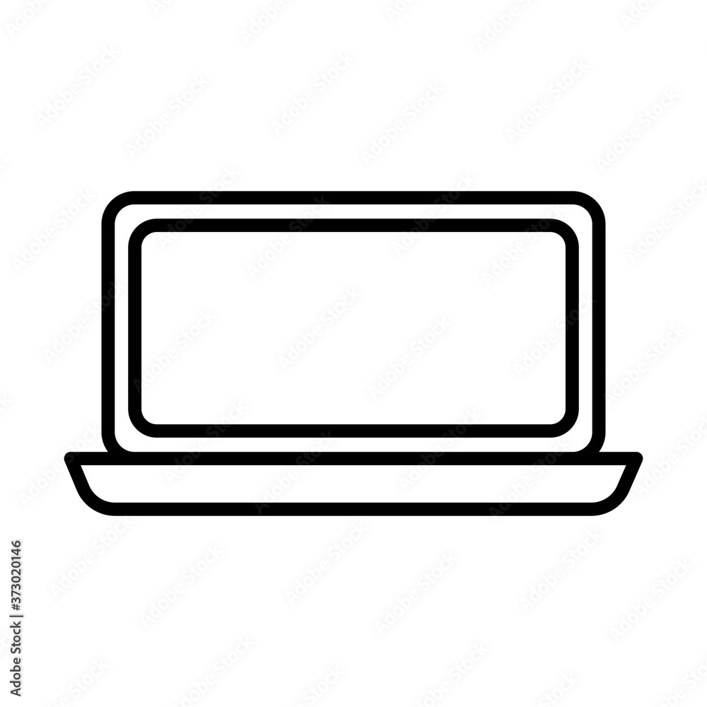 laptop computer line style icon laptop computer line style icon
