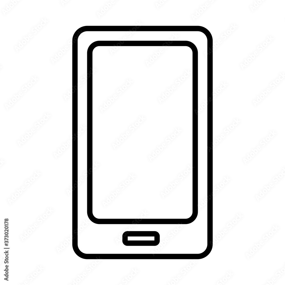 smartphone device line style icon