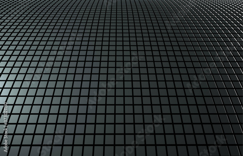 Abstract composition with lines and squares. 3D rendering.