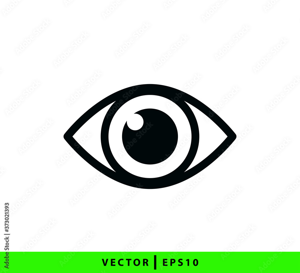 Eye icon vector logo design logo template flat style Eye icon vector logo design logo template flat style